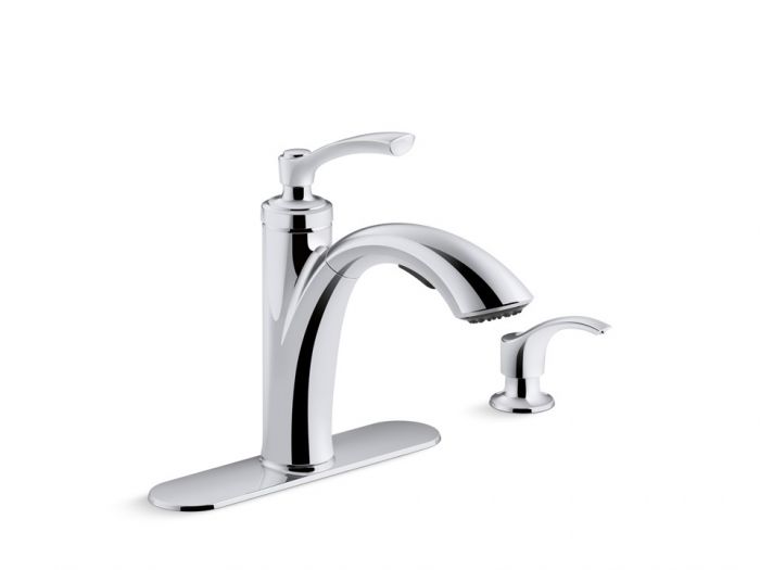Linwood Kitchen Faucet Chrome W Pull Out Spout