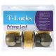 T-Lock Privacy Lock Antique Brass