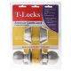 T-Lock Double Cylinder Combo Lockset S/Steel