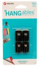 Hangables Micro Removeable Plastic Black Hooks 4pk