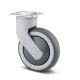 Institutional Castor 5i Swivel Plate Grey Rubber