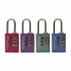 Combo Luggage Padlock 20mm Assorted Colors 620DAST