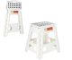 Plastic Large Folding Stool White
