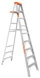 Truper 9ft Aluminum Step Ladder with Plate