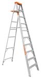 Truper 10ft Aluminum Step Ladder with Plate
