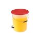 PICA Clear Bucket 16L w/Red Lid & Spigot
