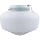 White Schoolhouse Light Fixture
