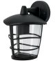 Modern Suspended Wall Lantern Black