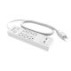 Surge Protector 6 Outlet 2 USB White Westinghouse