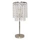 Crystal Table Lamp Nickel Plated