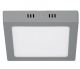 12W 6500K Grey Square Ceiling Flush Mount Light