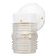 WHITE WALL FIXTURE CLEAR GLASS 66878