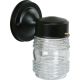 Wall Fixture Exterior Outdoor Jelly Jar Black