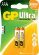 GP Ultra Alkaline AAA Size Battery 2pk