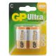 GP Ultra Alkaline C Size Battery 2pk
