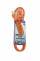 Household Extension Cord 3ft 16/3 Orange 3 Outlet