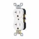 Volteck Duplex Flush Plug/Receptacle White 20amp