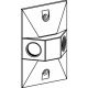 Weatherproof Cover 2x4 White (2) 1/2-Holes