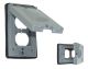 1-Gang Weatherproof Flip Receptacle Cover White