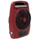 Fan Rechargable 8i 2 Speed Red w/LED USB