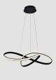 Twirl Blk Led Pendant Light 104W
