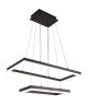 Quad 2-Light Black Pendant  Light 152W