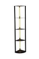 Corner Floor  Lamp w/Shelves 62W  64