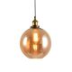 Black Amber Pendant Light D10ixH8.5i