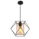 Hexagon Black Amber Pendant Light