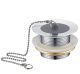 Bri 1-1/2i Bath Waste with Chain Unslotted