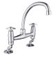 Bri Heavy Cross Top Sink Mixer Pillar Type