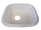 ACRYLIC WHITE SINGLE BOWL GX109 17x15x6