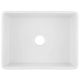 Acrylic S/Bowl White OR-600S  22ix18-1/2ix8-1/2i