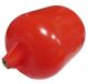 Red 4-1/2i Elongated Ball Float with 5/16i Brass