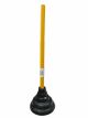 Plunger Black w/Yellow Wood Handle 18