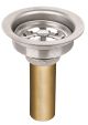 Foset Steel Basket Waste w/Brass Tail Piece
