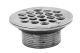Brass Shower Waste 1-1/2i w/Chrome Grate