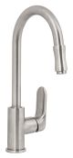 Riviera Pulldown Kitchen Faucet Sgl Lever S/Nickel