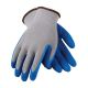 Glove latex coated blu Med