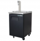 Draft Beer Cooler Black w/ Stainless Steel Counter