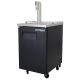Draft Beer Cooler Black w/ Stainless Steel Counter