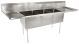 3 Compart Sink 18x18x12 D/DBoard