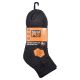 Downdraft Quarter Length Sock Black Heather 2pk