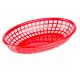 Fast Food Basket Red 9 1/2'  x 6