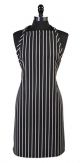 Bib Apron Black/Chalk Stripe 33