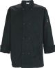 Chef Jacket Men's Extra Large Black Tapered Fit