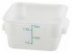 Square Container & Lid 2qt white