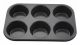 Muffin Pan 6 Compartment Non Stick Carbon Steel