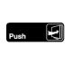 Information Sign Push 3x9