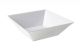 Square Bowl 51oz White Melamin